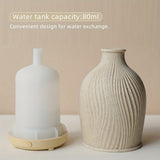 1pc Resin Ultrasonic Air Purification Humidifier - Stylish Vase Design for Home Use