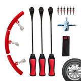 Spoons Hardened Steel Pry Bar 13PCS Changer Crowbar Set 38cm Long Lever Tire Mounting And Removal Tools Universal