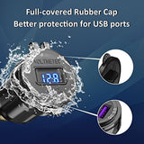 Waterproof Hella Din Plug to ON-Off Switch 30W USB C PD3.0 QC3.0 Quick Charge Voltmeter Ducati Triumph Motorcycle