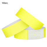 Waterproottendance Bracelets Fade-resistant 100pcs Waterproof Synthetic Paper Wristbands Events for Amusement