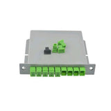 5PCS/packet SC APC Fiber Box FTTH PLC Splitter box with 1X8 Planar waveguide type Optical splitter