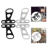 2x Front Holder Mounting Brackets Metal Supporting Rac Bike Basket Installation for Hardware Cycg Riding