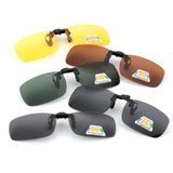 on Sunglasses Polarized Clip Up Clip-On Glasses Daytime Night Vision for Driving Fishing Cycling Walking