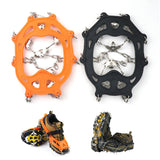 19 Teeth Chain Snowshoes Covers Silicone Non-Slip Shoe Cover Crampons Snow Climbing Rock Standing Snow Claws