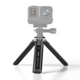 Desktop Mini Travel Stand Metal Phone Tripod 1/4Inch Screw 2-Level for Gimbal Stabilizer Selfie Stick DSLR Camera