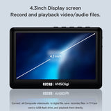 ezcap180 AV Recorder Audio Capture Box Analog Digital Converter Record Video 4.3" from DVD Players to TF Card U Disk