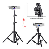 Universal Tripod Stand Stretchable Bracket Aluminum Alloy Holder 1/4'' Interface Adjustable Height for LCD Projector