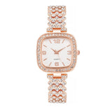 Small Square Watch Diamond Women's Bracelet Luxury Fashion Gift Box