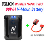 FXLION Wireless NANO One/Two/Three V-Mount Battery High Capacity Battery Type-C D-tap USB Mobile Power Bank for Smart Phone
