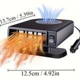 1pc, Portable Car Heater, Car Heater - Portable Car Heater, 12V Car Heater That Plugs Into Cigarette Lighter