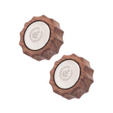 2Pcs Coffee Knob Modification, Sturdy Anti Scald Walnut Wooden Handles for 3145 Espresso hine