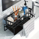 Cloth holder, basket, sponge drainage rack, brush, towel, hand sanitizer, bathroom and kitchen supplies