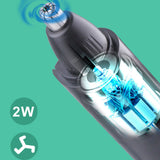 Keme 385 3in1 Waterproof Nose Ear Hair Trimmer For Men Rechargeable Eyebrow Beard Trimmer Electric Ear Cleaner Nose Hair Removal
