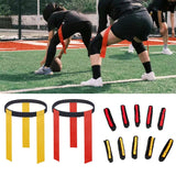 12 Player Football Belts Flag Football Set for Youth Kid with 3 Flags Per Belt NEW