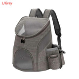 S/L Portable Pet Cat Dog Backpack Mesh Breathable Pet Backpack Pet Travel Bag Outdoor Large Capacity Pet Carrier Folding Pet Bag