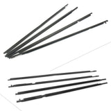4PCS Black Car Side Window Weatherstrips for Toyota Land Cruiser/Prado 120 Series & Lexus GX470 (2003-2009)
