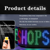 LED On Car Rear Window Blutooth APP Control Flexible led RGB Panel Pixel Pattern Graffiti Text Animation Display