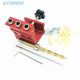 Upgraded 9mm Oblique Drill 15 Degree Angle Bits Hole Jig Woodwork Guide Clamp Locator Set Kit Woodworking DIY Tools