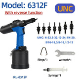 Lightweight Pneumatic Riveter Fully Automatic Rivet Nut Gun M3 to M12 Air Hydraulic Industrial Riveting Tool Upgraded RL-6312