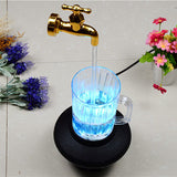 Color Changing Faucet Mug - Tabletop Fountains Home Office Decoration EU Plug