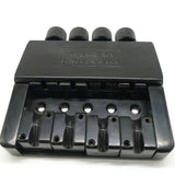 1 Set 4 String Bridge System Part for Headless Electric Bass Replacement