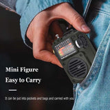 Portable FM/SW/MW Radio Full Band Receiver Bluetooth Speaker Support TF Card  Search Save Station Music Player