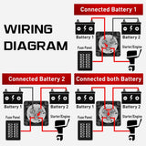 Car Disconnect 48V 24V 12V Cut Off 4 Position 3 Pin M10 275A Battery Connection Switch For Marine Boat Auto RV