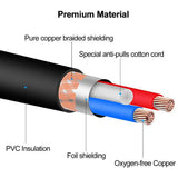 6.5Ft/2M Cable - 8PCS 3 Pin Cables DMX Wires - DMX512 XLR Male to Female Stage Light Signal Cable