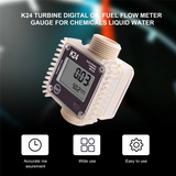 K24 Turbine Digital Oil Fuel Flow Meter Gauge For Chemicals Liquid Water
