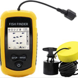 100M Portable Fish Finders 45 degrees Sonar Coverage Echo Sounder Alarm Transducer Lake Sea Fishing