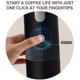 170ML Portable Automatic hine Compatible with Capsule & Ground Coffee for Camping Travel Hiking