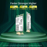 5374Mbps Intel AX210 Wifi 6E M.2 NGFF Wireless Adaptador Bluetooth 5.2 AX210NGW Network Card 2.4/5G/6Ghz 802.11AX WiFi Adapter