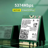 5374Mbps Intel AX210 Wifi 6E M.2 NGFF Wireless Adaptador Bluetooth 5.2 AX210NGW Network Card 2.4/5G/6Ghz 802.11AX WiFi Adapter