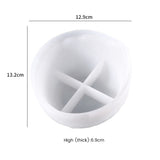 1 Piece Resin Silicone Casting Mould Irregular Moulds Transparent-White For DIY Tea Tray