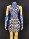 Summer Fashion Elegant Bling Gold Off Shoulder Evening Sequin Ball Dress Party