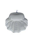 Washable with Suction Cups Soak Spa Non-Slip Shell Bath Pillow for Head and Neck Support
