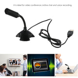 Desktop 360° Adjustable Microphone Support Voice Chatting Recording Mic for PC with a USB port