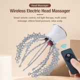 Electric Fatigue Stress Relief Massager Rechargeable 12-Claw Instrument Head Acupoints Massage Scalp Care Device