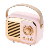 New Bluetooth Speaker Retro Mini Portable Stereo Plug-in Radio Wireless Intelligent