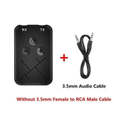 Bluetooth Transmitter 2 in 1 Stereo APTX Wireless Aux Audio Receiver 3.5mm Jack RCA Car Adapter for TV PC BT 5.0 4.2