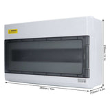 Power Junction Case 18 Way DIN Rail Distribution Box for Electrical Equipments