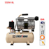 8L 7 Bar Industrial Outstanding Oil-free Air Compressor 550W 4L Portable Oil Vacuum Pump for OCA Laminator LCD Separator