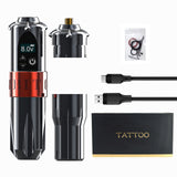 2022  New Ambition Tyrannosaurus Rex Ⅲ Wireless Tattoo Pen Machine Strong Coreless Motor LCD Digital Display for Body Art