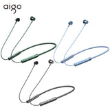 Original Aigo W01 TWS Wireless Earphone Bluetooth 5.2 Sports Noise Canceling Neckband Headphones Waterproof Microphone