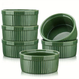 6pcs, Ramekins 8 OZ Oven Safe, Ceramic Ramekins For Baking, Porcelain Creme Brulee Ramekins For Desserts Puddings Souffle