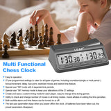 Professional Digital Chess Clock Timer - 37 Preset Programmes for Board Games with Countdown/Increment Delay