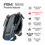 F194 Mini Camera Drones 4K Camera Professional GPS Quadcopter 1km Transmission Distance Brushless Motor 2.4G Brand New Only 150g
