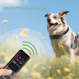 500m Electric Dog Training Detachable Bark Rechargeable Anti Barking Shock Vibration Reflective Collar for All Dogs Pet