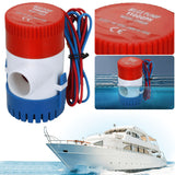 1100GPH Low Noise Submersible Water Marine Electric Bilge Pump for Seaplane Motor Houseboat