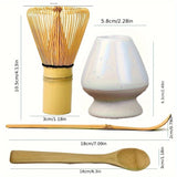 4pcs Matcha Egg Beater Set - Matcha Egg Beater (Chasen), Traditional Spoon